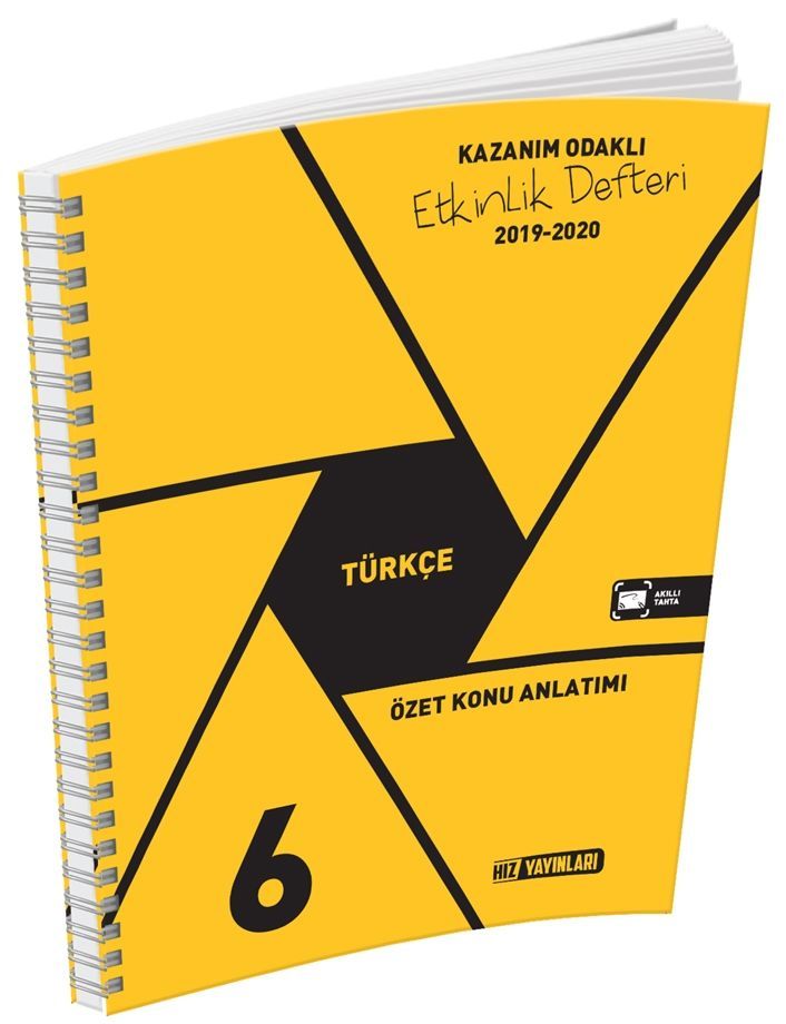 Hız Yayınları 6 Sınıf Türkçe Etkinlik Defteri 6 Sınıf Akıllı Defter