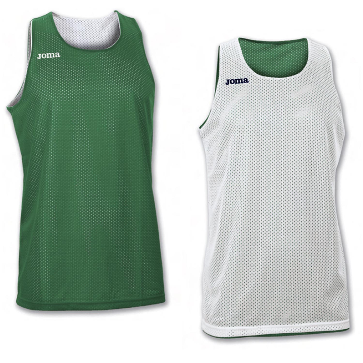 REVERSIBLET-SHIRT ARO GREEN-WHITE SLEEVELESS