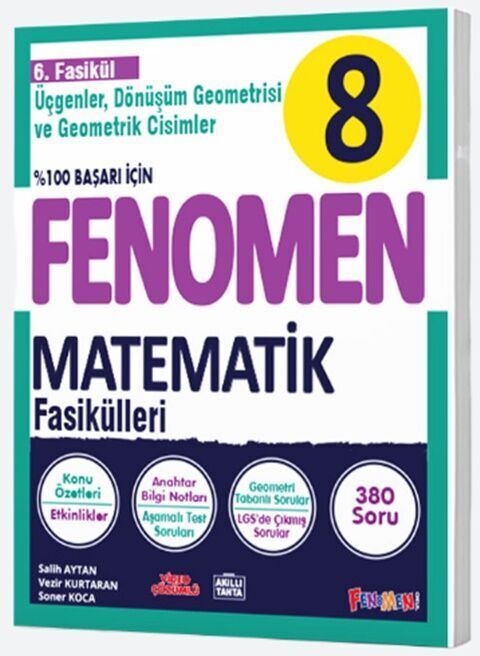 Fenomen Okul Yayınları 8. Sınıf Matematik Fenomen Fasikül 6 Üçgenler ...