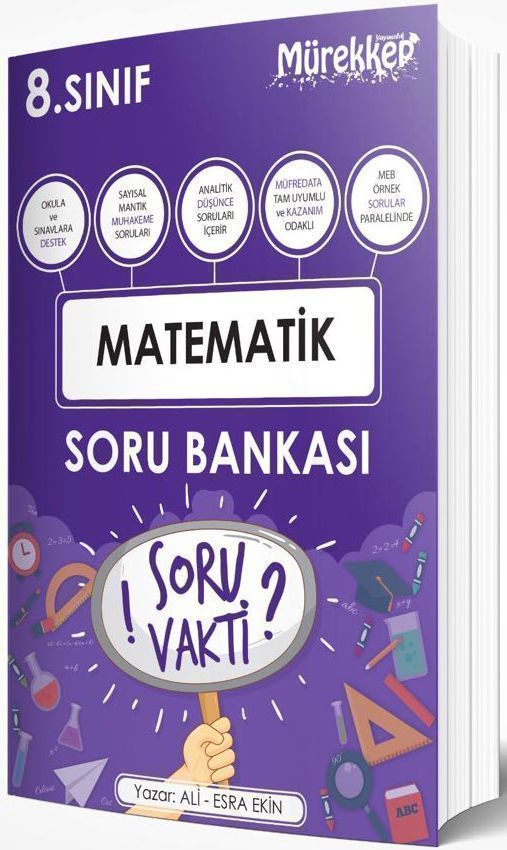 Mürekkep Yayınları 8. Sınıf Matematik Soru Bankası,Kitapİşler - İşler