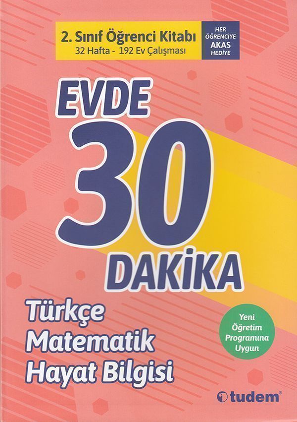 Tudem 2. Sınıf Evde 30 Dakika Türkçe Matematik Hayat Bilgisi Soru Ev ...