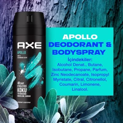  Axe Apollo Erkekler Için Vücut Spreyi 150 ml