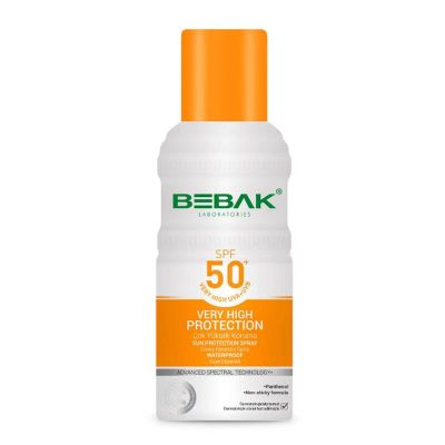 Bebak Spf 50+ Uva/uvb Işınlarına Karşı Yüksek Koruma Etkili Güneş Koruyucu Sprey 150 Ml