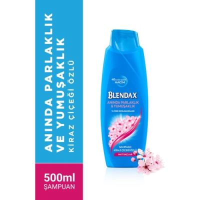  Blendax Aninda Parlaklik Ve Yumuşaklik Kiraz Çiçeği Özlü Şampuan 500 Ml