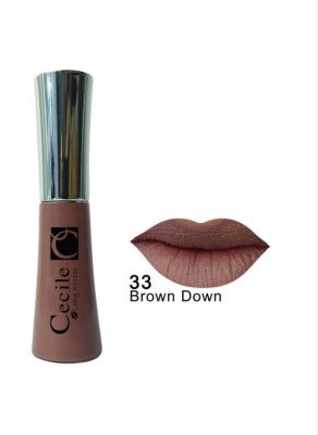 Cecile Long Kisses Lipgloss Likit Kalıcı Ruj No:33 Brown Down