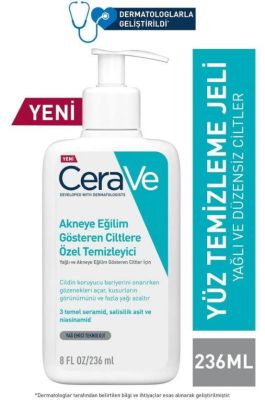 CeraVe Yağlı Ve Akneye Eğilimli Ciltler İçin Yüz Temizleme Jeli 236 ml