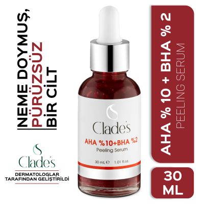 Clades AHA %10+ BHA %2 Peeling Serum 30 Ml