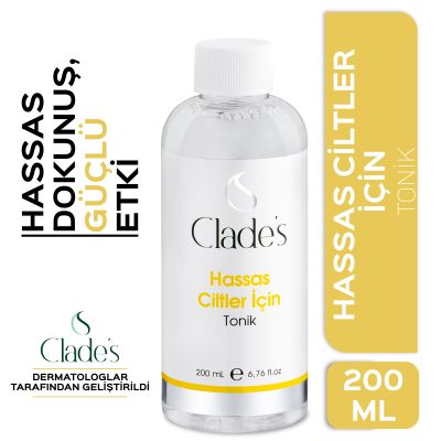 Clades Hassas Ciltler İçin Yüz Temizleyici Tonik 200 ml