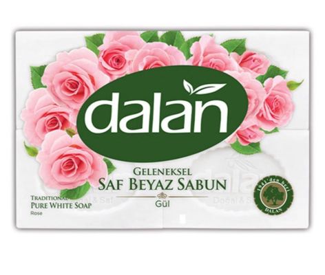 Dalan Beyaz Kalıp Saf Sabun Güllü 150x4=600 gr