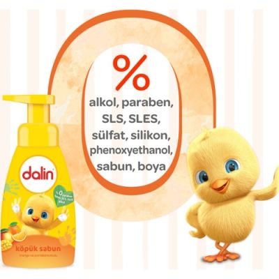  Dalin Köpük Sabun Mango ve Portakal Kokulu 200 ml