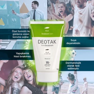  Deotak Plus Krem Deodorant 35 Ml 8692255100134