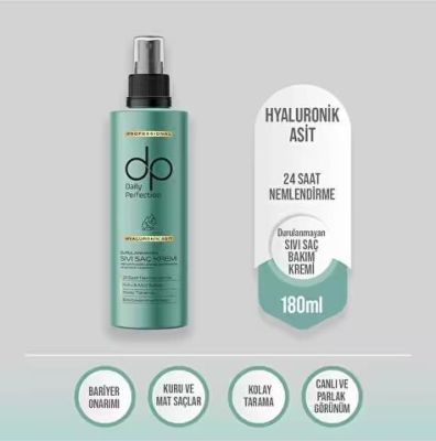 dp Daily Perfection Hyaluronik Asit Durulanmayan Sıvı Saç Kremi 180 ml