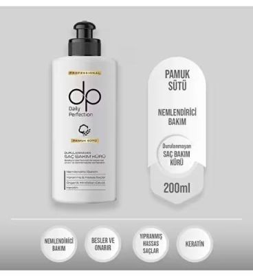 dp Daily Perfection Pamuk Sütü Durulanmayan Saç Bakım Kürü 200 ml