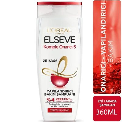 Elseve Comple Onarıcı 5 2'si 1 Arada Yapılandırıcı Bakım Şampuanı 360ml