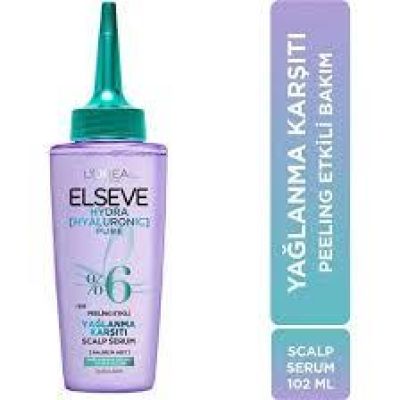 Elseve Hydra Pure Salisilik Asit Içeren Yağlanma Karşıtı Peeling Etkili Saç Derisi Serumu 102ml