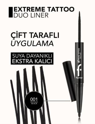 Extreme Tattoo Duo 2’si 1 Arada Keçe Uçlu Eyeliner & Jel Göz Kalemi