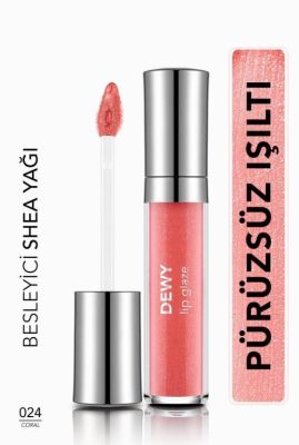 Flormar Besleyici Dudak Parlatıcısı - Dewy Lip Glaze - 024 Coral