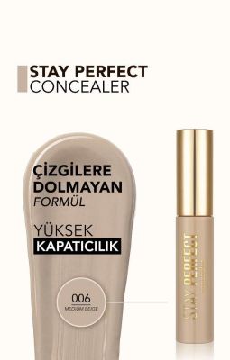 Flormar Doğal Bitişli Kapatıcı  Stay Perfect Concealer 006