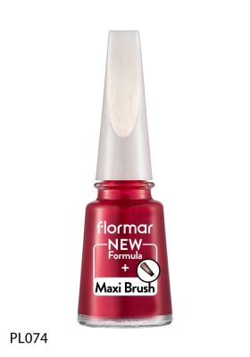 Flormar Oje Maxi Brush Pearly Red Attraction New