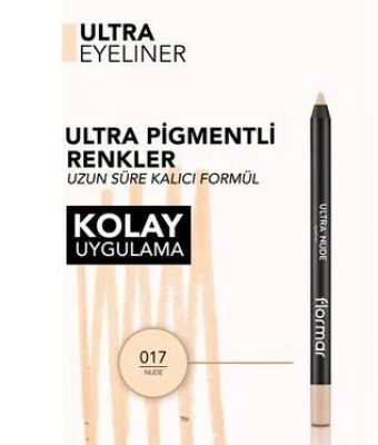 Flormar Ten Rengi Göz Kalemi Ultra Eyeliner 017 Nude