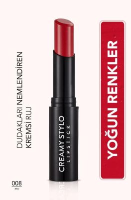 Flormar Yarı Parlak Stick Ruj Red 008