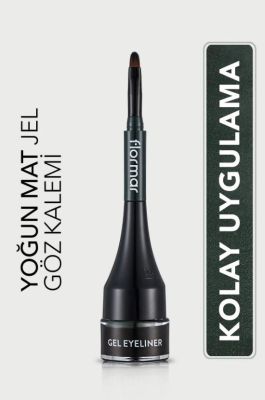 Flormar Yoğun Pigmentli Mat Jel Eyeliner - Gel Eyeliner - 004