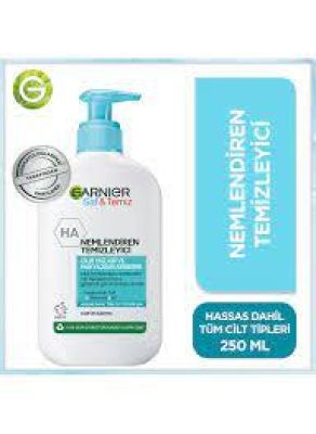  Garnier Saf& Temiz Nemlendiren Hyaluronik Asit Seramid Kil Yüz Temizleme Jeli 250 ml