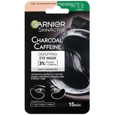 Garnier Skin Naturals Charcoal Caffeine Depuffing Eye Mask 5 g - Face Mask