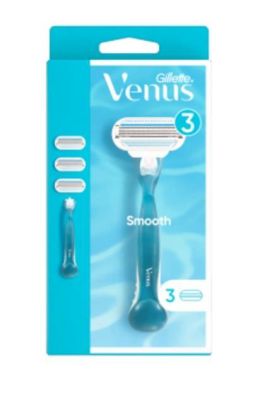 Gillette Venüs Smooth Kadın Tıraş Makinesi 3 Yedek Tıraş Bıçağı