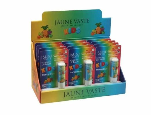 Jaune Vaste Kids Lip Stick 12 Li Stand