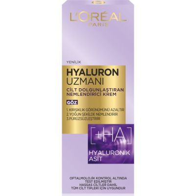  L'Oreal Paris Hyaluron Uzmanı Cilt Dolgunlaştıran Nemlendirici Göz Kremi 15ml