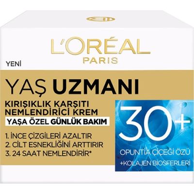  L'Oreal Paris Paris Yaş Uzmanı 30+ Kırışıklık Karşıtı Nemlendirici Krem 50 Ml