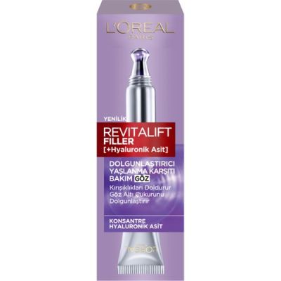  L'Oreal Paris Revitalift Filler Dolgunlaştırıcı Yaşlanma Karşıtı Göz Bakım Kremi 15ml -Hyaluronik Asit