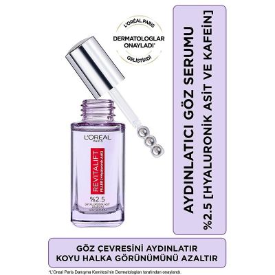  L'Oreal Paris Revitalift Filler Aydınlatıcı Göz Serumu 20ml