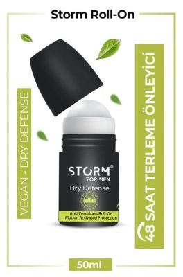 Lady Storm Erkek Roll On Vegan Terleme Karşıtı Dry Defense 50 ml