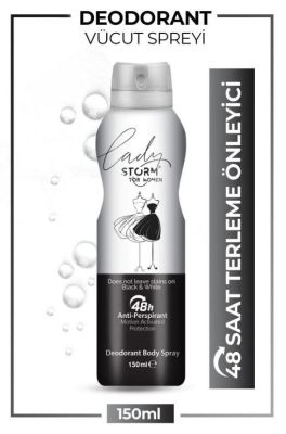 Lady Storm Kadın Deodorant Sprey Black & White 150 ml