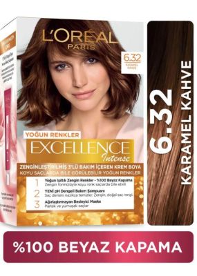 LOreal Paris Excellence Intense Saç Boyası 6.32 Karamel Kahve