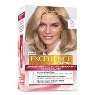 Loreal Paris Excellence Imedia Excel 9.1 Saç Boyama Seti Sarı Küllü