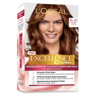 Loreal Paris Excellence Creme Saç Boyası 6-41 Fındık Kahve