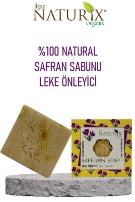 Naturix Natural Safran Çiçeği Sabun Leke Önleyici Onarıcı %100 Doğal Nem Ve Bakım Sabunu Saffron Soap 125 Gr