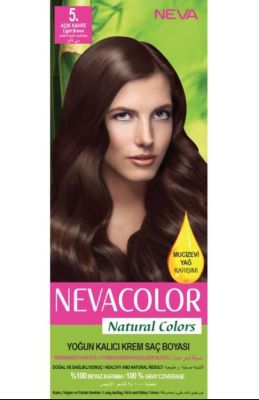 Neva Color Natural Saç Boyası Seti 5 Açık Kahve