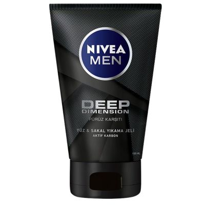 Nivea Men Deep Dimension Yüz ve Sakal Temizleme Jeli 100 m