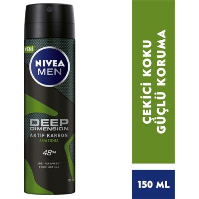 Nivea Nıvea Deep Dimension Amazonia Deodorant Erkek 150 ml