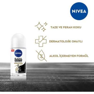  Nivea Roll-on Kadın Black&white Ipeksi Pürüzsüzlük 50ml