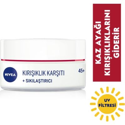  Nivea Yüz Kremi Sıkılaştırıcı- Kırışıklık Karşıtı 45 Yaş+ 50 ml