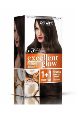 Ostwint Excellent Glow 1+1 Hediyeli Saç Boyası Seti No.6.3 Koyu Kumral Dore