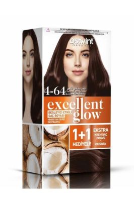 Ostwint Excellent Glow 1+1 Hediyeli Saç Boyası Seti No.4.64 Kestane Kızıl Bakır