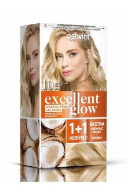 Ostwint Excellent Glow 1+1 Hediyeli Saç Boyası Seti No.10 Sarı