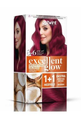 Ostwint Excellent Glow 1+1 Hediyeli Saç Boyası Seti No.8.6 Lal Kızılı