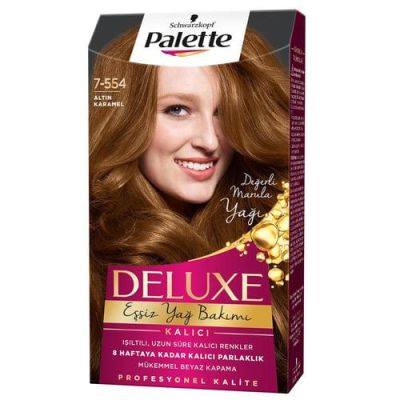 Palette Deluxe Saç Boyası 7-554 Altın Karamel